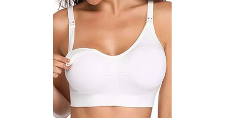 Бюстгальтер для беременности и кормления расширенный размерный ряд БЕЛЫЙ