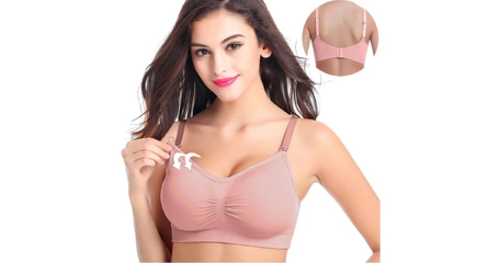 Бюстгальтер для беременности и кормления расширенный размерный ряд ВИННЫЙ