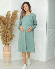 Платье для беременных и кормящих с длинным рукавом