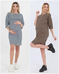 Платье для беременных и кормящих мам из хлопка